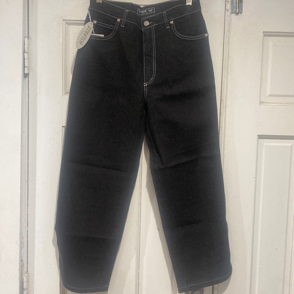 Ladies Authentic MCM Vintage Embellished Capri Jeans Sz 28 - Picture 4 of 10